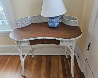 Petite Wicker Desk
