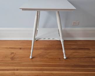 Vintage Wicker Parlor Table Eastlake