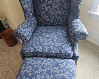 Wingback with Ottoman