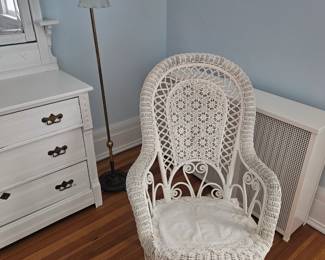 Vintage Wicker Rocker
