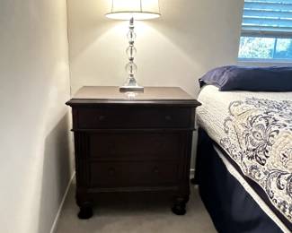 Nightstand and table lamps