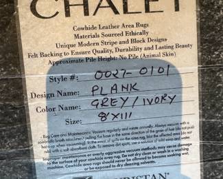 Chalet - Cowhide Leather Rug
