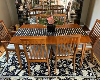 MCM dining table and 6 chairs