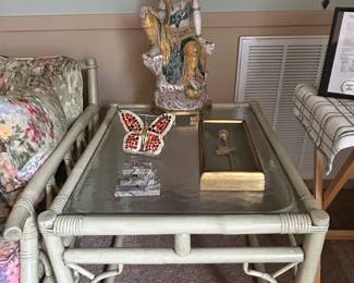 second bamboo end table