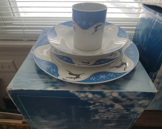 Christmas dinnerware