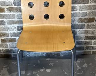 IKEA Jules Chair w Bentwood Seat & Metal Legs