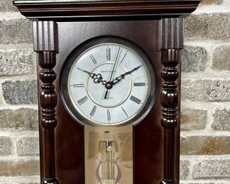Grandfather Wall Clock, Pendulum w/ Chime
