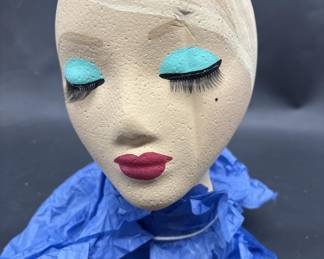 Styrofoam Painted Mannequin Head