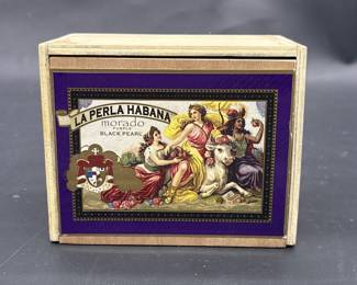 Premium La Perla Habana Wooden Cigar Box