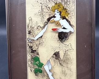 Automne Print after original by Alphonse Mucha