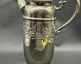 Vintage Mexico Silver Plate Decanter