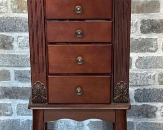 Cherrywood Jewelry Cabinet 14x10x37