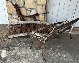 Weekend project!  Iron parts for two different benches.