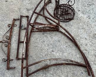 Wrought iron swing disassembled (no bolts/tools needed)