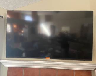 Samsung 75" smart TV with mount.