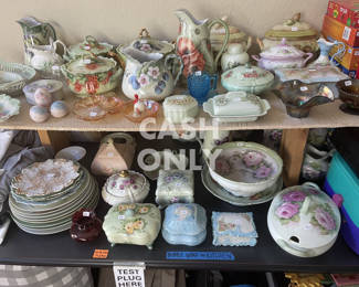 Antique hand-painted Belgium dish ware. c1940 