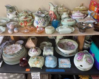 Antique hand-painted Belgium dish ware. c1940 