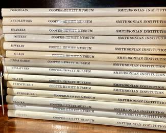 Set of 14 Smithsonian Institute Cooper Hewitt Museum, collectible reference books