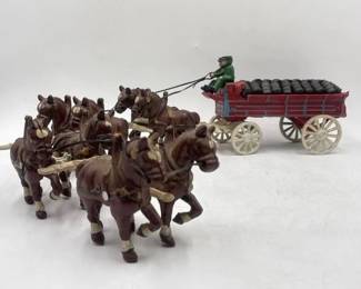 cast iron horse sled