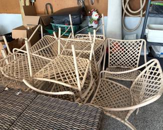 we will be organizing the garage and will post more pictures. Brown-Jordan furniture