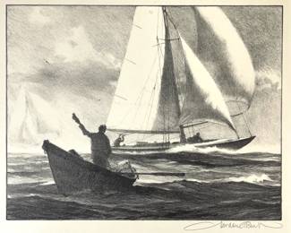 Gordon Hope Grant (American, 1875-1962), Work And Play, Signed Lithograph