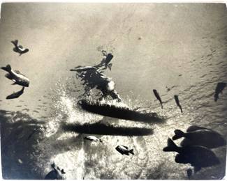 Flip Schulke (American, 1930-2008), Underwater Waterskier, For Life Magazine Photo Essay #3, Pencil signed