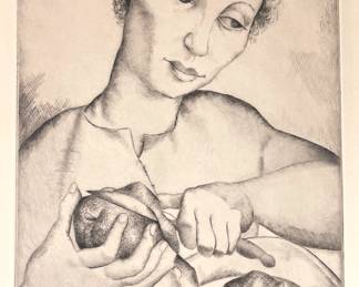 Luis Quintanilla (Spanish, 1893-1978), Paulette Limited Edition, Signed Etching