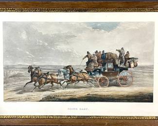 Charles Cooper Henderson (British 1803-1877), Going Easy Color Lithograph