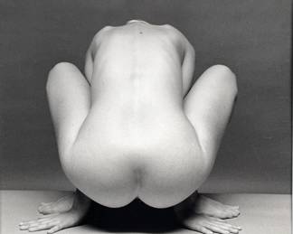 Andre de Dienes (Hungarian, 1913-1985), 1965 (Squatting Nude) SIlver Gelatin Print