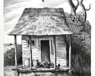 Mildred Nungester (American, 1912-2009), Siesta, 1938, Signed Lithograph