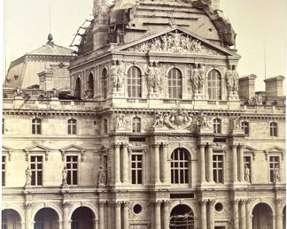 Bisson Freres (Louis-Auguste Bisson (French, 1814-1876) and his brother Auguste-Rosalie Bisson (French, 1826-1900)), Circa 1855 Reconstruction of Pavillon Richelieu Of The Louvre
