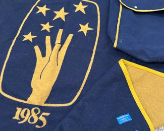 Pendleton wool vintage blanket 50 year Leo Burnett with bag