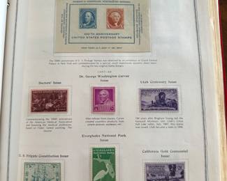 Stamp book collection