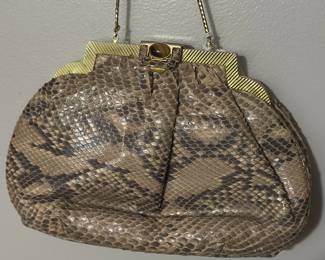 Vintage Judith Leiber snakeskin purse