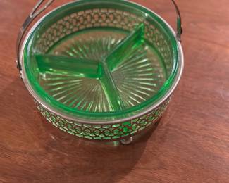 Uranium glass dish