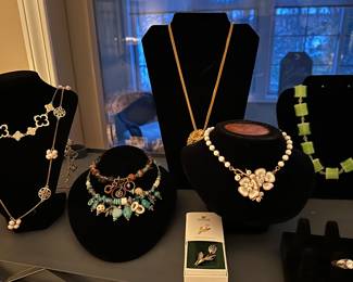 Large selection of costume jewelry