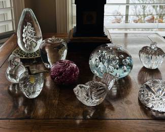 Crystal paperweights