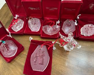 Waterford Crystal collector ornaments