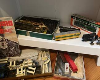 Vintage trains and tracks.