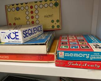 Vintage games and toys.