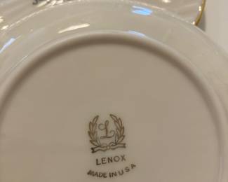 Lenox plates.