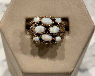 14k opal ring 