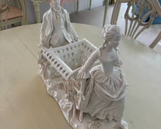 vintage porcelain courting couple