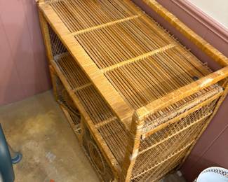 wicker shelf