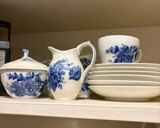 Vintage Royal Copenhagen Blue Flower tea set
