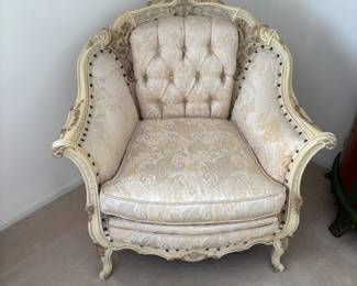 Louis XV style French Provincial armchair