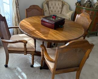 game table with chairs,