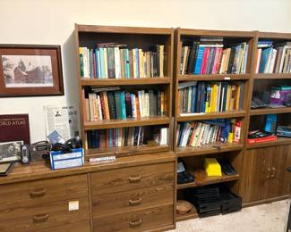 bookcases, credenzas, books, office. OSU