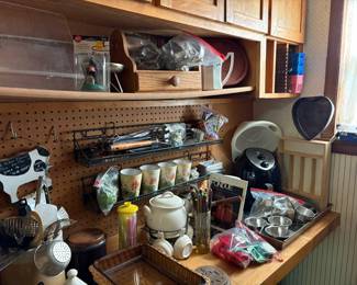 cookie cutters, flatware, baking dishes, fondue set, air fryer, utensils