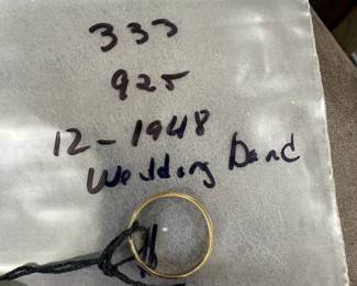 Wedding band from 1948